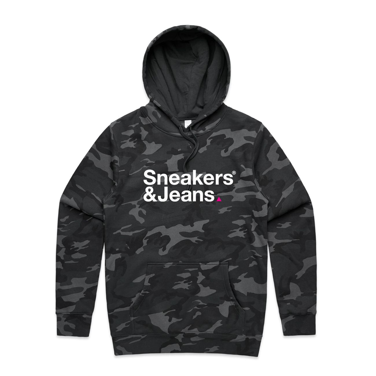 Black hoodie with camo sleeves sales