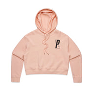 PIRATE LIFE WOMEN'S CROPPED PINK HOODIE